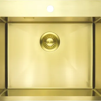 Chiuveta bucatarie inox Deante Olfato, 55x50 cm, auriu periat imagine