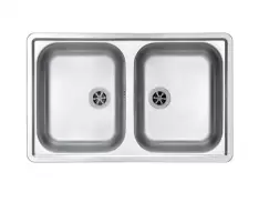 Chiuveta bucatarie inox doua cuve Alveus Line 90 imagine