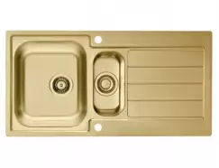 Chiuveta bucatarie inox doua cuve culoare bronz, Alveus Monarch Line 10 imagine