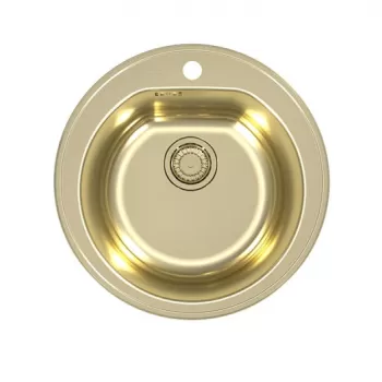 Chiuveta bucatarie inox rotunda culoare aurie Alveus Monarch Form 30 imagine