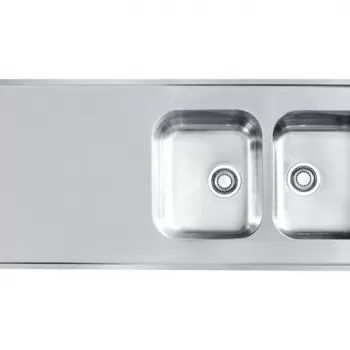 Chiuveta bucatarie inox satin cu doua cuve si picurator Alveus Classic Pro 110 imagine