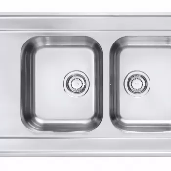 Chiuveta bucatarie inox satin cu doua cuve si picurator Alveus Classic Pro 80 imagine