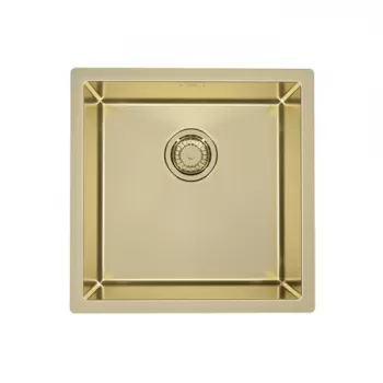 Chiuveta bucatarie patrata aurie Monarch Quadrix 30 imagine