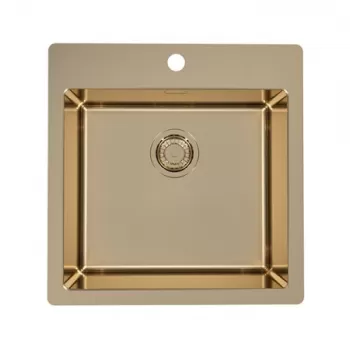 Chiuveta bucatarie patrata culoare bronz Alveus Monarch Pure 30 imagine
