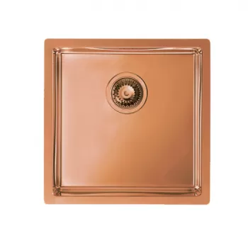 Chiuveta bucatarie patrata cupru Monarch Quadrix 30 imagine