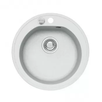 Chiuveta bucatarie rotunda alb mat Alveus Niagara 10 imagine