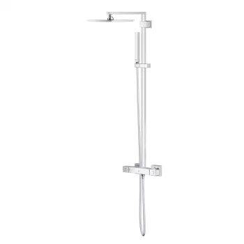 Coloana de dus crom cu baterie termostatata Grohe Euphoria Cube 230 imagine