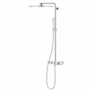 Coloana de dus crom cu baterie termostatata Grohe Euphoria Smartcontrol 310 Cube imagine