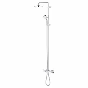 Coloana de dus crom cu baterie termostatata Grohe New Tempesta Cosmopolitan 210 imagine