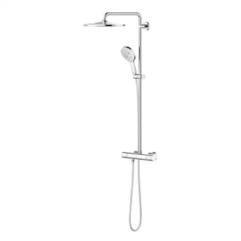 Coloana de dus crom cu baterie termostatata Grohe Rainshower Smartactive 2 imagine