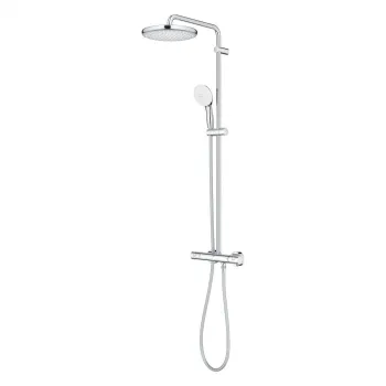 Coloana de dus crom cu baterie termostatata Grohe Tempesta System 250 imagine