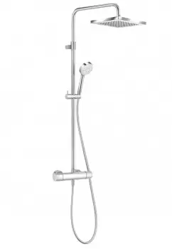 Coloana de dus crom cu baterie termostatata Kludi Logo 6809805-00 imagine