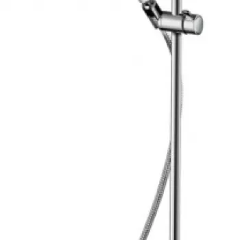 Coloana de dus crom cu baterie termostatata si palarie rotunda Hansgrohe Axor Montreux 240 imagine