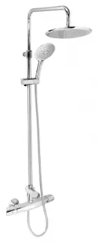 Coloana de dus cu baterie inclusa crom Ferro, Metalia 57 imagine
