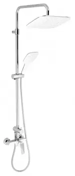 Coloana de dus cu baterie inclusa culoarea crom Ferro, Tina White imagine