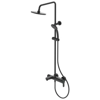 Coloana de dus cu baterie monocomanda si pipa cada Ideal Standard Cerafine O II negru mat imagine