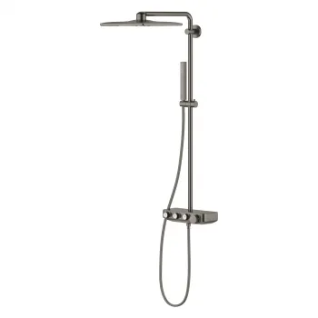 Coloana de dus cu baterie termostatata Grohe Euphoria Smartcontrol antracit periat Hard Graphite imagine