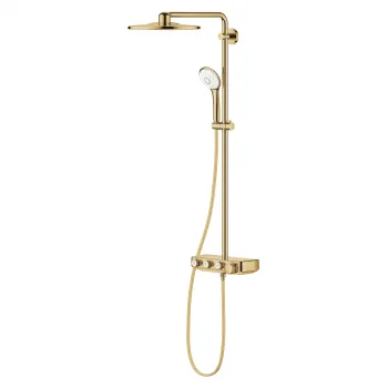 Coloana de dus cu baterie termostatata Grohe Euphoria Smartcontrol System 310 Duo auriu lucios Cool Sunrise imagine