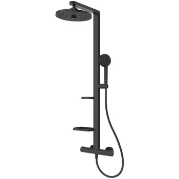 Coloana de dus cu baterie termostatata Ideal Standard Alu+ negru mat imagine