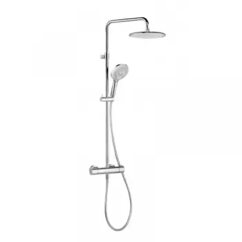 Coloana de dus cu baterie termostatata inclusa crom Kludi, Freshline imagine