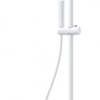 Coloana de dus  cu palarie, para de dus si baterie cu termostat, alb, Deante Therm imagine