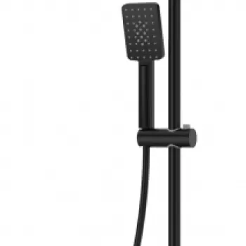Coloana de dus neagra cu baterie termostatata, culoare negru mat, Deante imagine