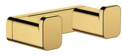 Cuier dublu baie culoare auriu lucios Hansgrohe AddStoris 41755990 imagine