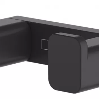 Cuier dublu baie culoare negru mat Hansgrohe AddStoris 41755670 imagine