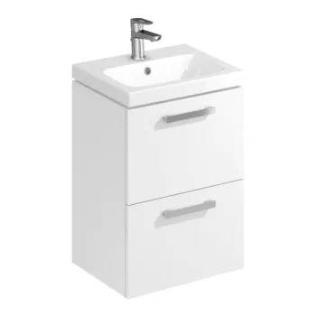 Dulap baie Melar cu lavoar inlclus 50 cm, alb, Cersanit imagine