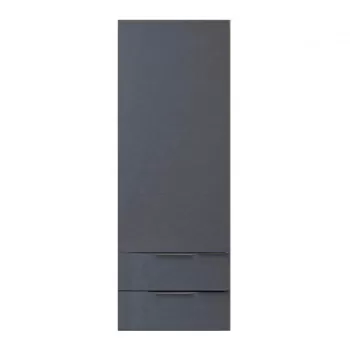 Dulap baie suspendat 45 cm cu 2 sertare si o usa, gri inchis, KolpaSan Malaya imagine