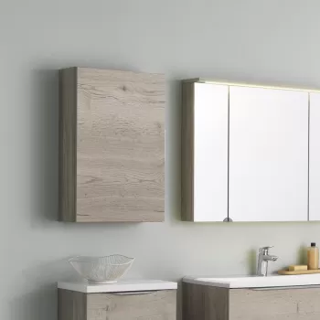 Dulap baie suspendat 45 cm, cu o usa, craft wood, KolpaSan Tara imagine