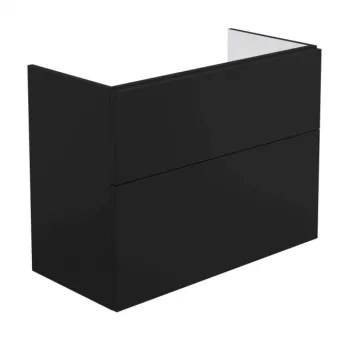 Dulap baie suspendat 80x60x38.5cm pentru lavoar, negru mat, MDF, Deante Prizma imagine