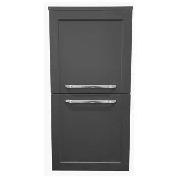 Dulap baie suspendat 92 cm cu 2 usi, antracit, KolpaSan Blanche imagine