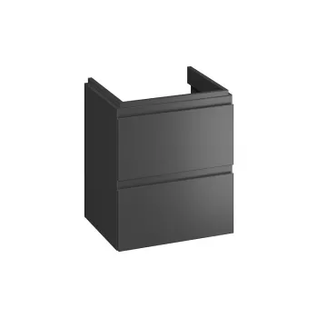 Dulap baie suspendat Cersanit Moduo 50 pentru lavoar, antracit mat imagine