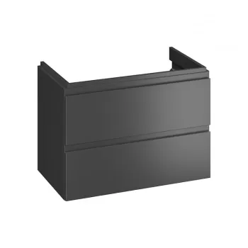 Dulap baie suspendat Cersanit Moduo 80 pentru lavoar, antracit mat imagine