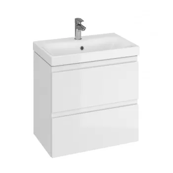 Dulap baie suspendat Cersanit Moduo Slim 60 pentru lavoar, alb imagine