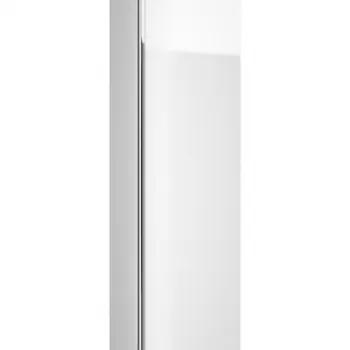 Dulap baie suspendat Cersanit Virgo, o usa, 160 cm, alb maner crom, montat imagine