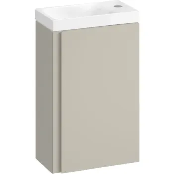 Dulap baie suspendat cu lavoar inclus 40 cm, casmir, Cersanit Moduo imagine