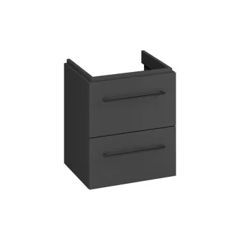 Dulap baie suspendat, cu usa, 49.2x57.2 cm, antracit, Cersanit Larga imagine