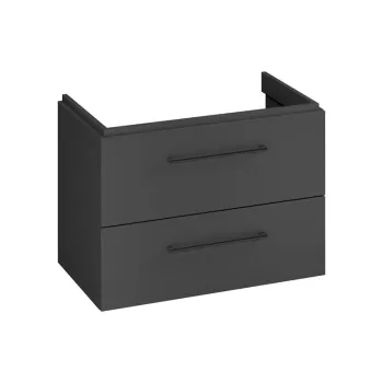 Dulap baie suspendat, cu usa, 79.4x57.4 cm, antracit, Cersanit Larga imagine