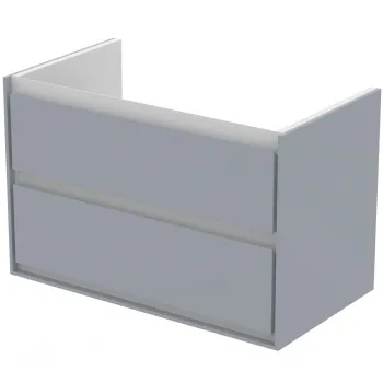 Dulap baie suspendat Ideal Standard Connect Air pentru lavoar, 80 cm, MDF, gri deschis lucios imagine