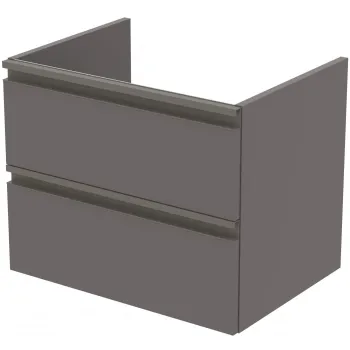 Dulap baie suspendat Ideal Standard Tesi pentru lavoar, 60 cm, MDF, gri inchis mat imagine