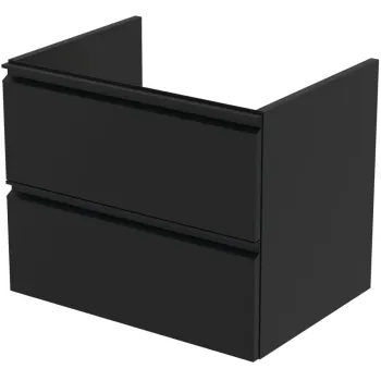 Dulap baie suspendat Ideal Standard Tesi pentru lavoar, 60 cm, MDF, negru mat imagine