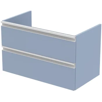Dulap baie suspendat Ideal Standard Tesi pentru lavoar, 80 cm, MDF, albastru deschis mat imagine