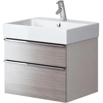 Dulap baie suspendat pentru lavoar 60 cm stejar Cersanit Metropolitan imagine