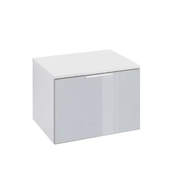 Dulap baza lavoar Cersanit Stillo 60 cm gri lucios imagine