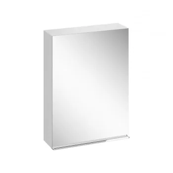 Dulap suspendat cu oglinda Cersanit Virgo, 60 cm, alb maner crom, montat imagine