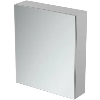 Dulap suspendat cu oglinda si lumina led dedesubt Ideal Standard MirrorLight, 60 cm, gri mat imagine