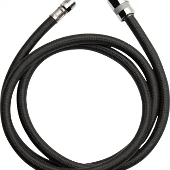 Furtun Deante pentru baterie bucatarie cu dus extractibil, 150 cm, nailon, negru imagine