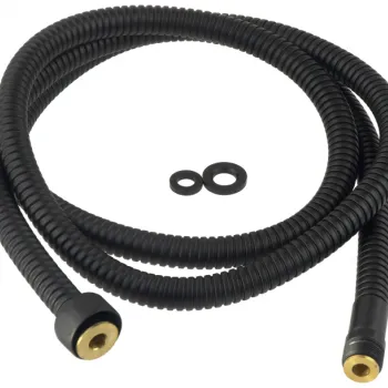Furtun dus Deante pentru baterie cada cu 3 orificii, 150 cm, negru imagine